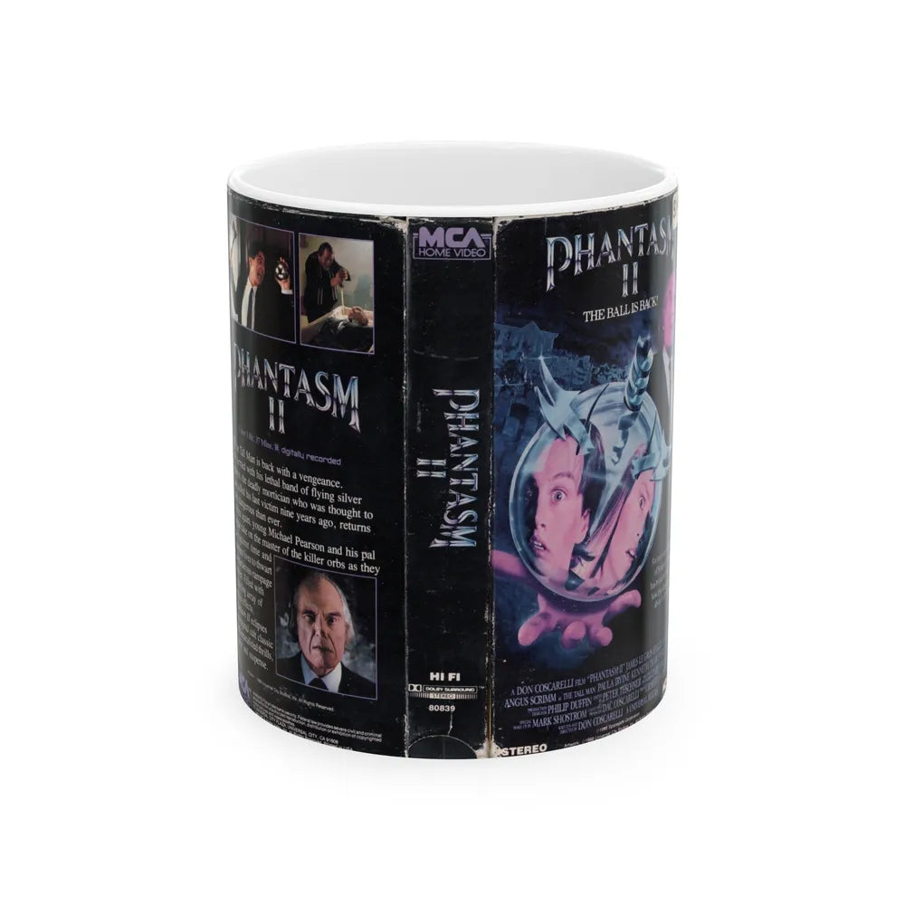 PHANTASM 2 (VHS COVER) - White Coffee Mug-11oz-Go Mug Yourself