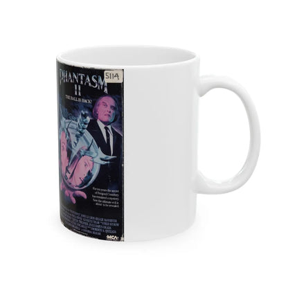 PHANTASM 2 (VHS COVER) - White Coffee Mug-Go Mug Yourself