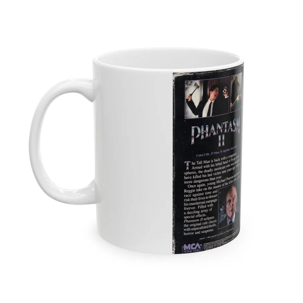 PHANTASM 2 (VHS COVER) - White Coffee Mug-Go Mug Yourself