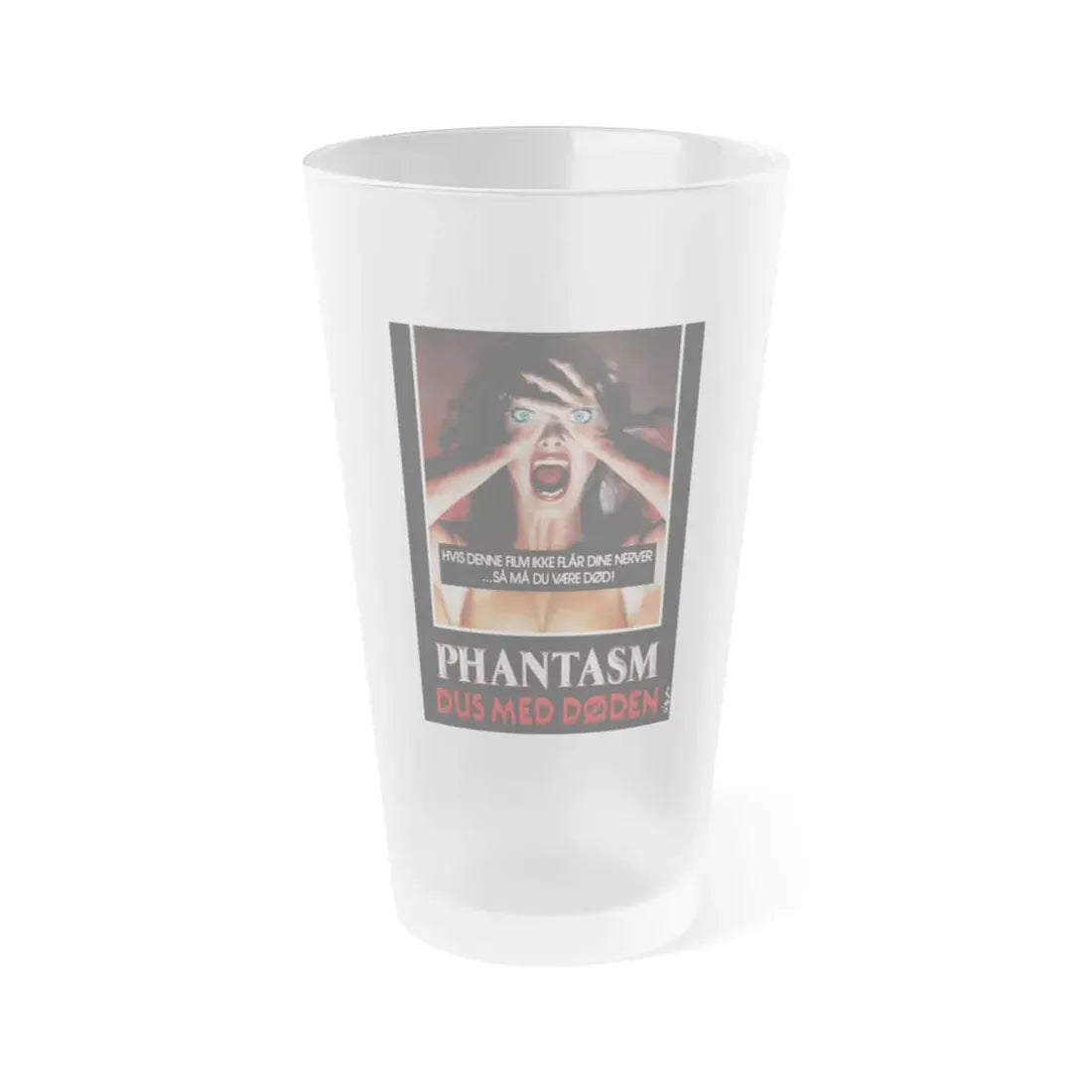 PHANTASM (DANISH) 1979 Movie Poster - Frosted Pint Glass 16oz 16oz Frosted - Go Mug Yourself