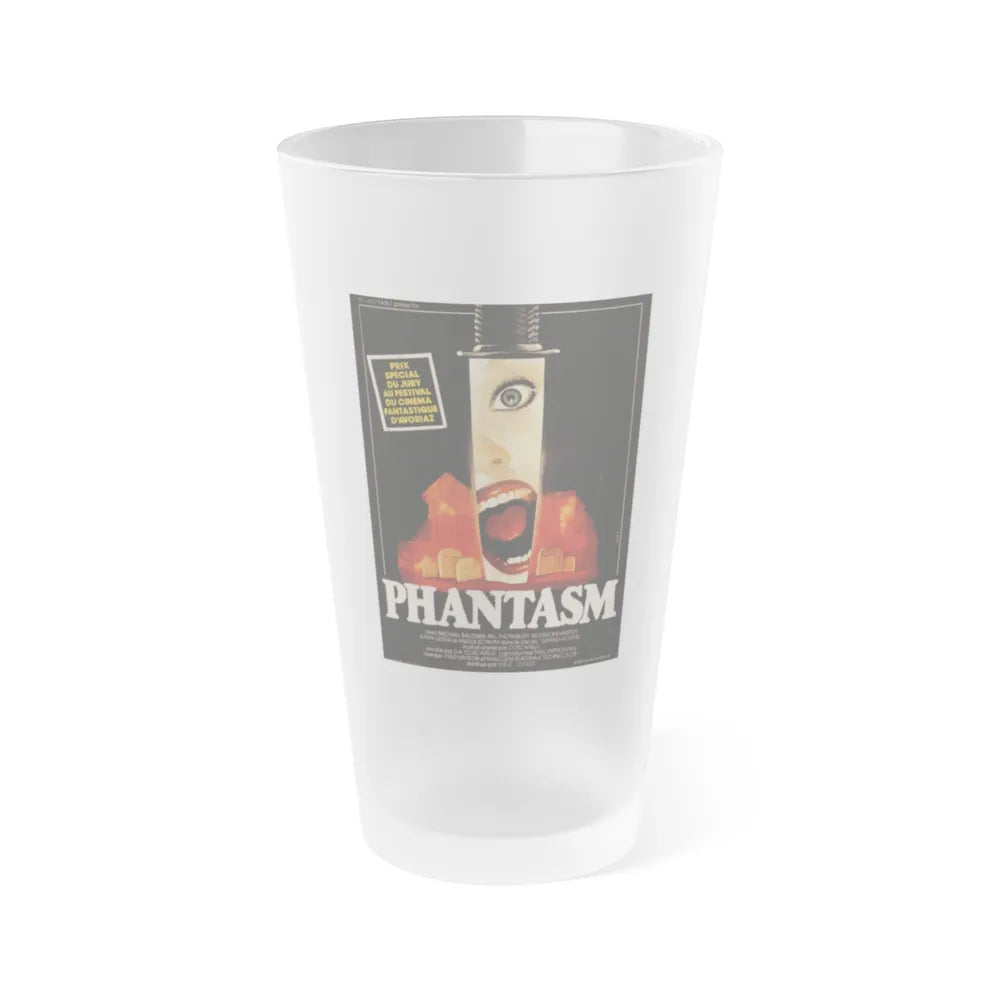 PHANTASM (FRANCE) 1979 Movie Poster - Frosted Pint Glass 16oz-16oz-Frosted-Go Mug Yourself