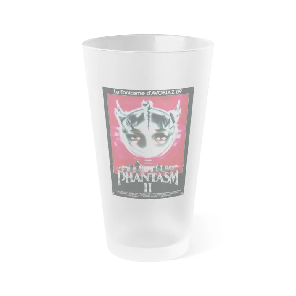 PHANTASM II (FRENCH) 1988 Movie Poster - Frosted Pint Glass 16oz-16oz-Frosted-Go Mug Yourself