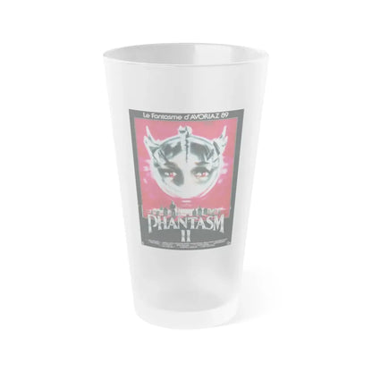 PHANTASM II (FRENCH) 1988 Movie Poster - Frosted Pint Glass 16oz 16oz Frosted - Go Mug Yourself