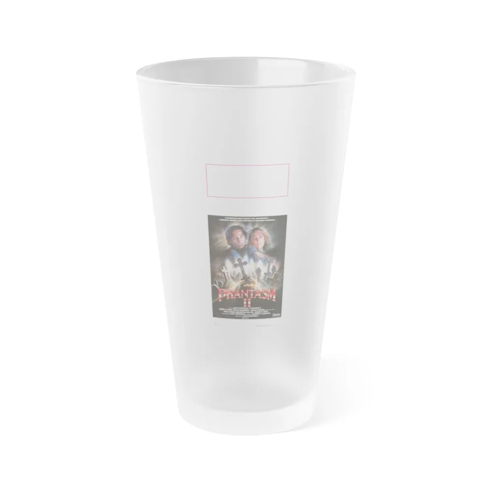 PHANTASM II (ITALIAN) 1988 Movie Poster - Frosted Pint Glass 16oz-16oz-Frosted-Go Mug Yourself