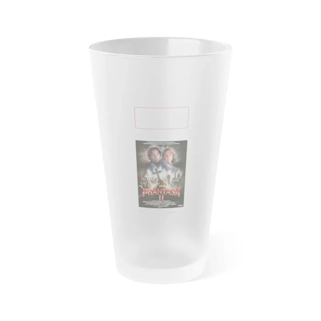 PHANTASM II (ITALIAN) 1988 Movie Poster - Frosted Pint Glass 16oz 16oz Frosted - Go Mug Yourself