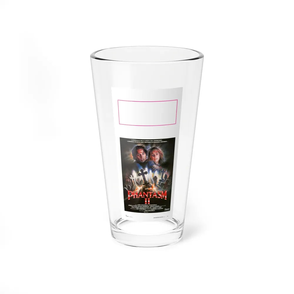 PHANTASM II (ITALIAN) 1988 Movie Poster - Pint Glass 16oz-16oz-Go Mug Yourself