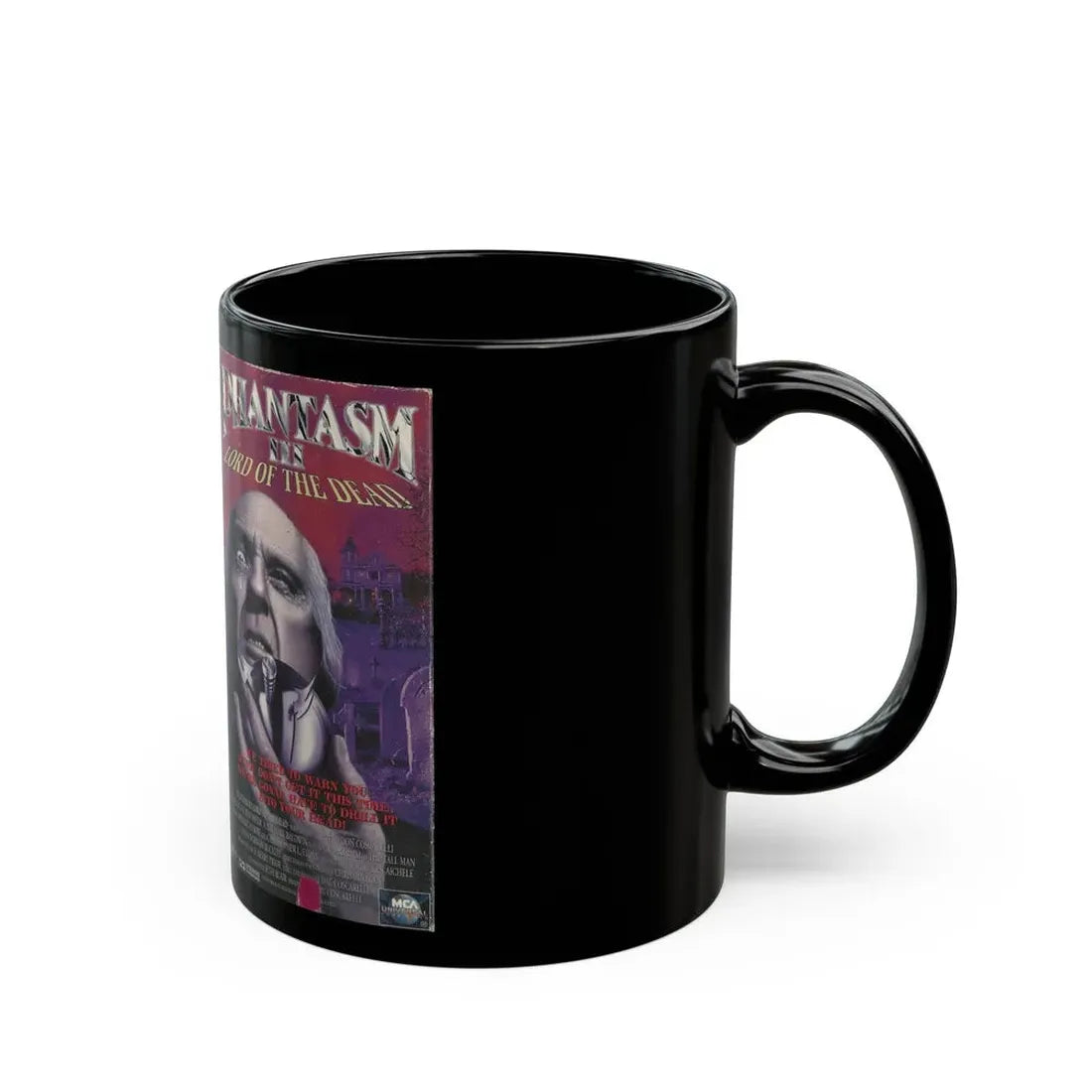 PHANTASM III LORD OF THE DEAD (VHS COVER) - Black Coffee Mug - Go Mug Yourself