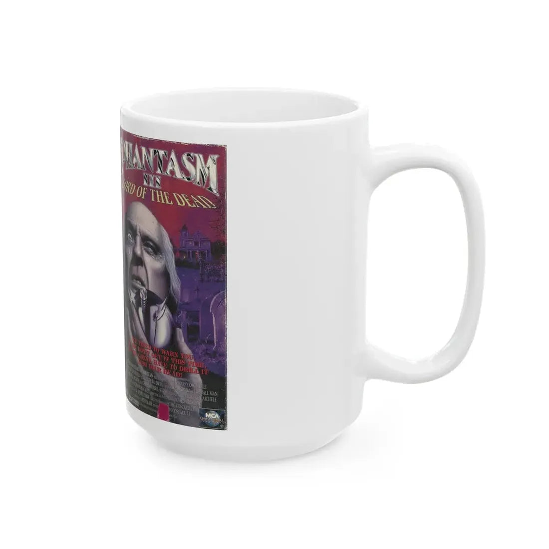 PHANTASM III LORD OF THE DEAD (VHS COVER) - White Coffee Mug - Go Mug Yourself