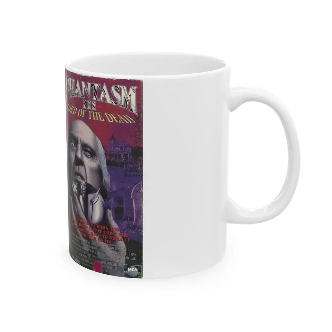 PHANTASM III LORD OF THE DEAD (VHS COVER) - White Coffee Mug - Go Mug Yourself