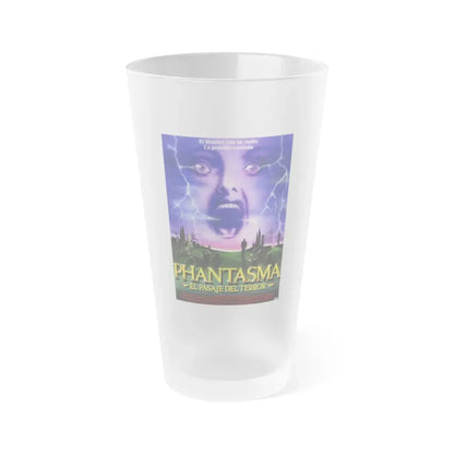PHANTASM III (SPAIN) 1994 Movie Poster - Frosted Pint Glass 16oz 16oz Frosted - Go Mug Yourself