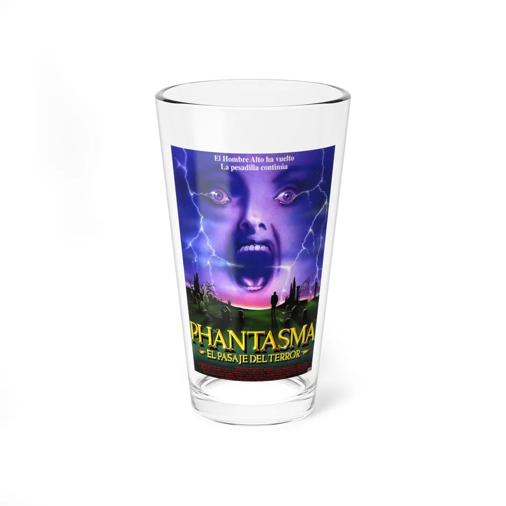 PHANTASM III (SPAIN) 1994 Movie Poster - Pint Glass 16oz-16oz-Go Mug Yourself