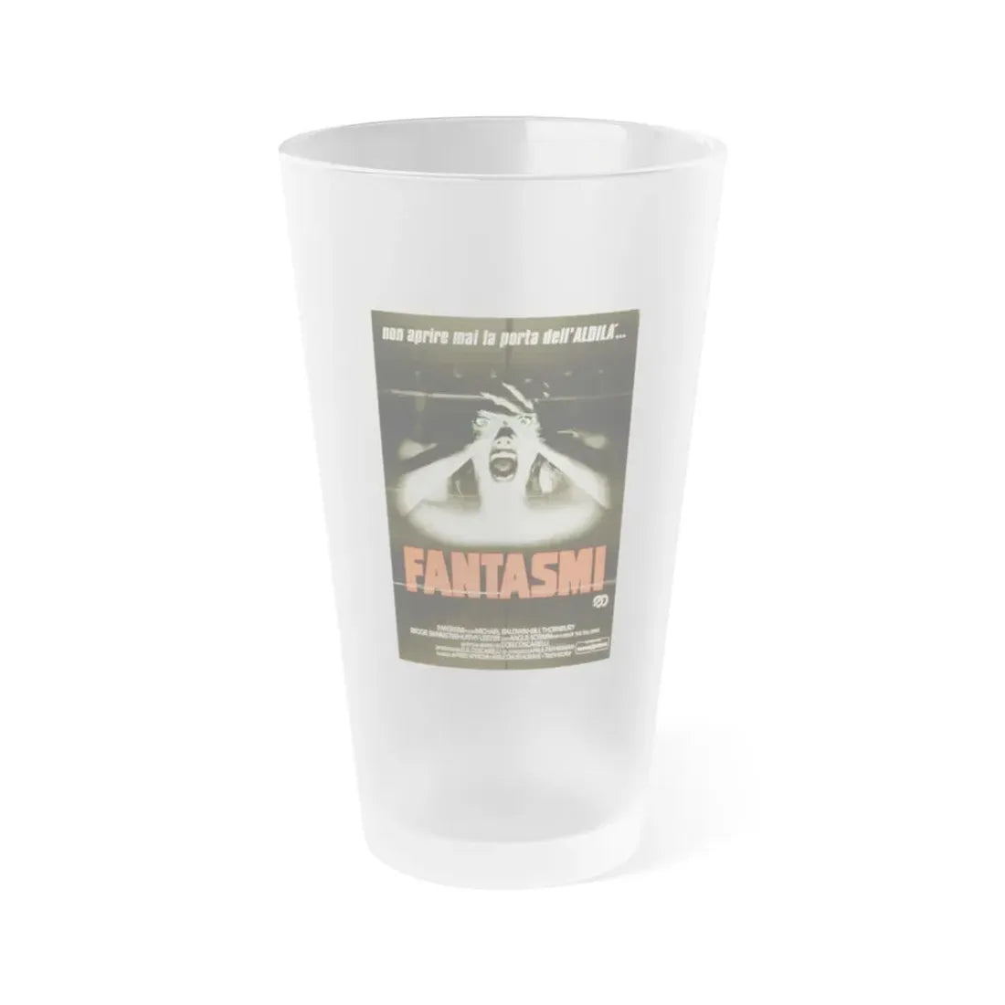 PHANTASM (ITALIAN) 1979 Movie Poster - Frosted Pint Glass 16oz 16oz Frosted - Go Mug Yourself