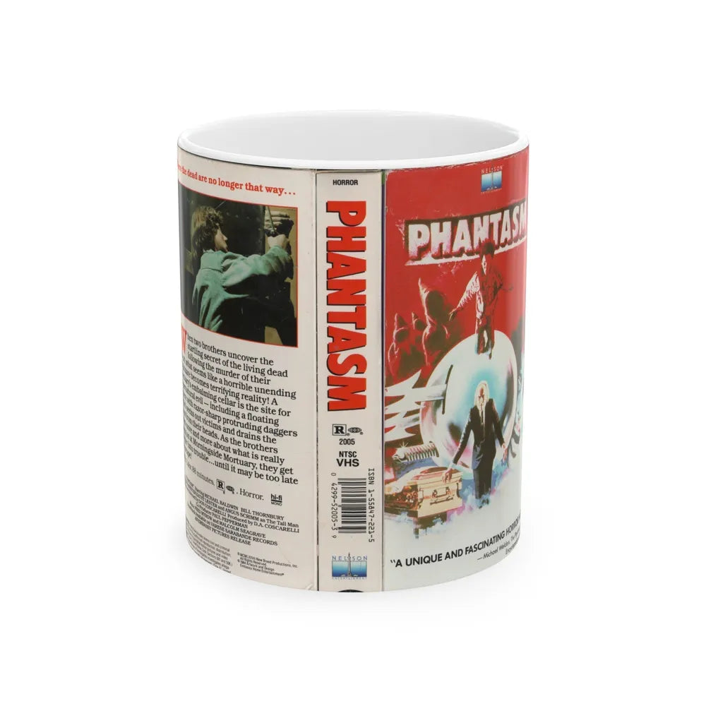 PHANTASM (VHS COVER) - White Coffee Mug-11oz-Go Mug Yourself