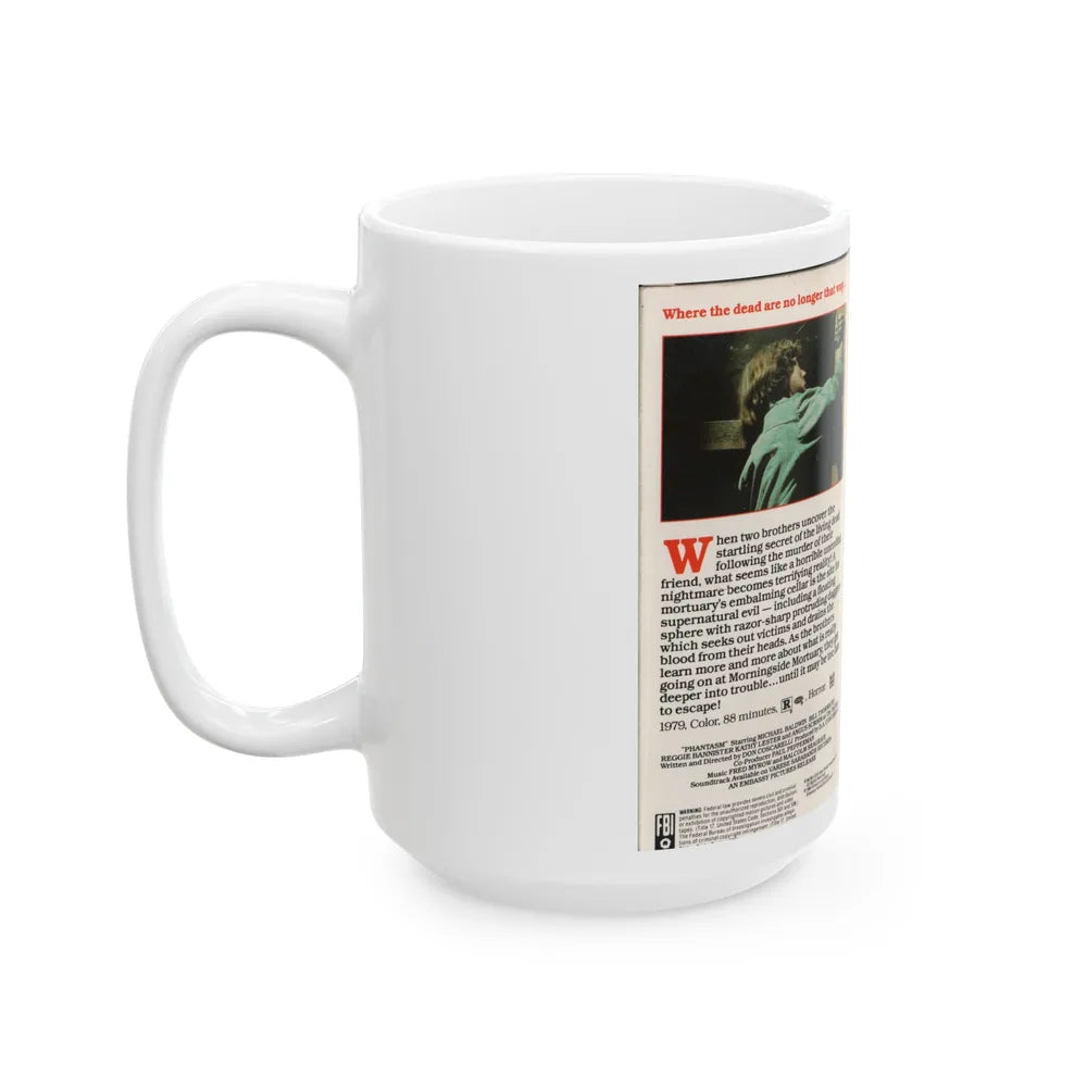 PHANTASM (VHS COVER) - White Coffee Mug-Go Mug Yourself