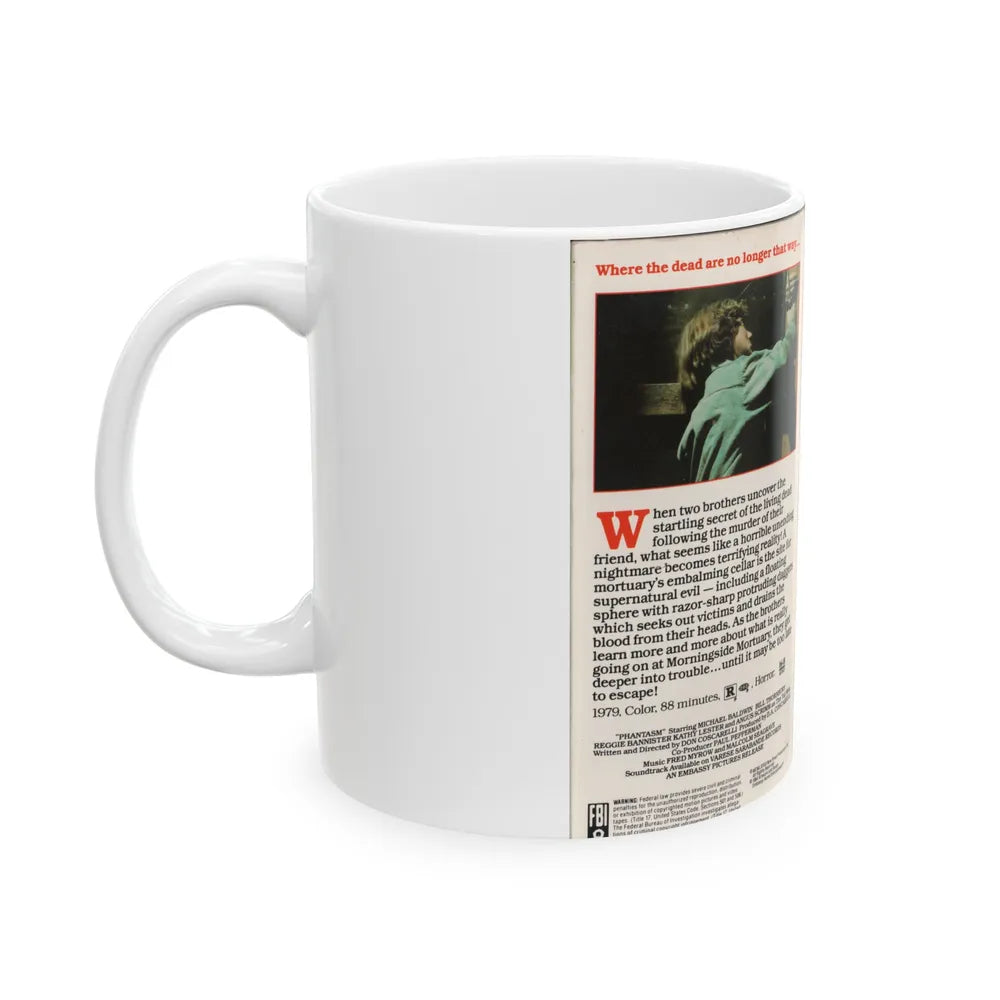 PHANTASM (VHS COVER) - White Coffee Mug-Go Mug Yourself