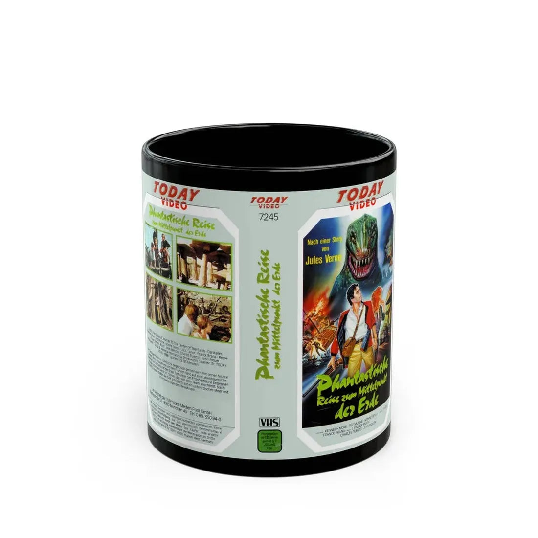 PHANTASTISCHE REISE ZUM MITTELPUNKT DEZ EZDE (VHS COVER) - Black Coffee Mug 11oz - Go Mug Yourself