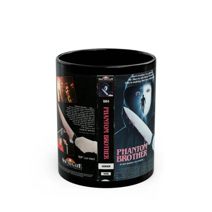 PHANTOM BROTHER (VHS COVER) - Black Coffee Mug-11oz-Go Mug Yourself