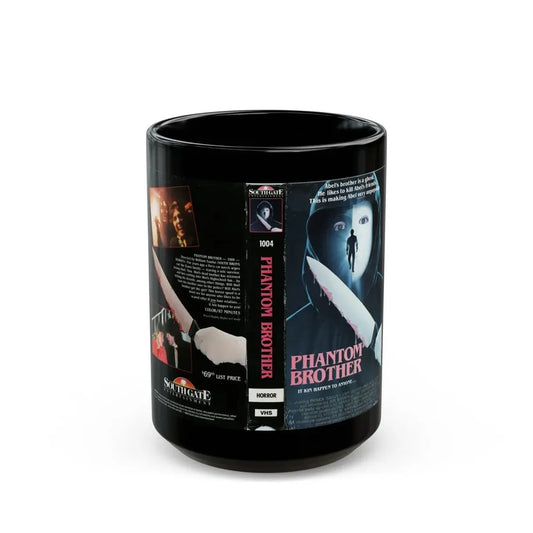 PHANTOM BROTHER (VHS COVER) - Black Coffee Mug 15oz - Go Mug Yourself