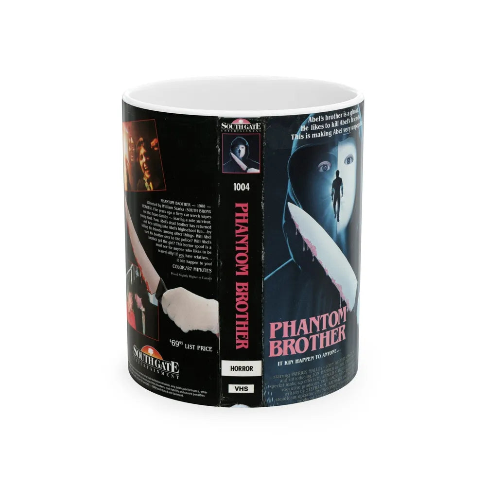 PHANTOM BROTHER (VHS COVER) - White Coffee Mug-11oz-Go Mug Yourself