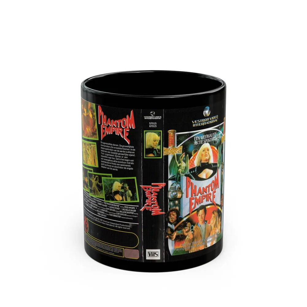 PHANTOM EMPIRE (VHS COVER) - Black Coffee Mug-11oz-Go Mug Yourself