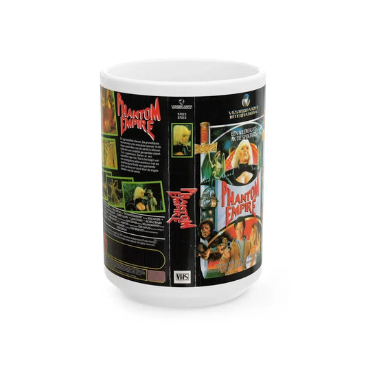 PHANTOM EMPIRE (VHS COVER) - White Coffee Mug 15oz - Go Mug Yourself