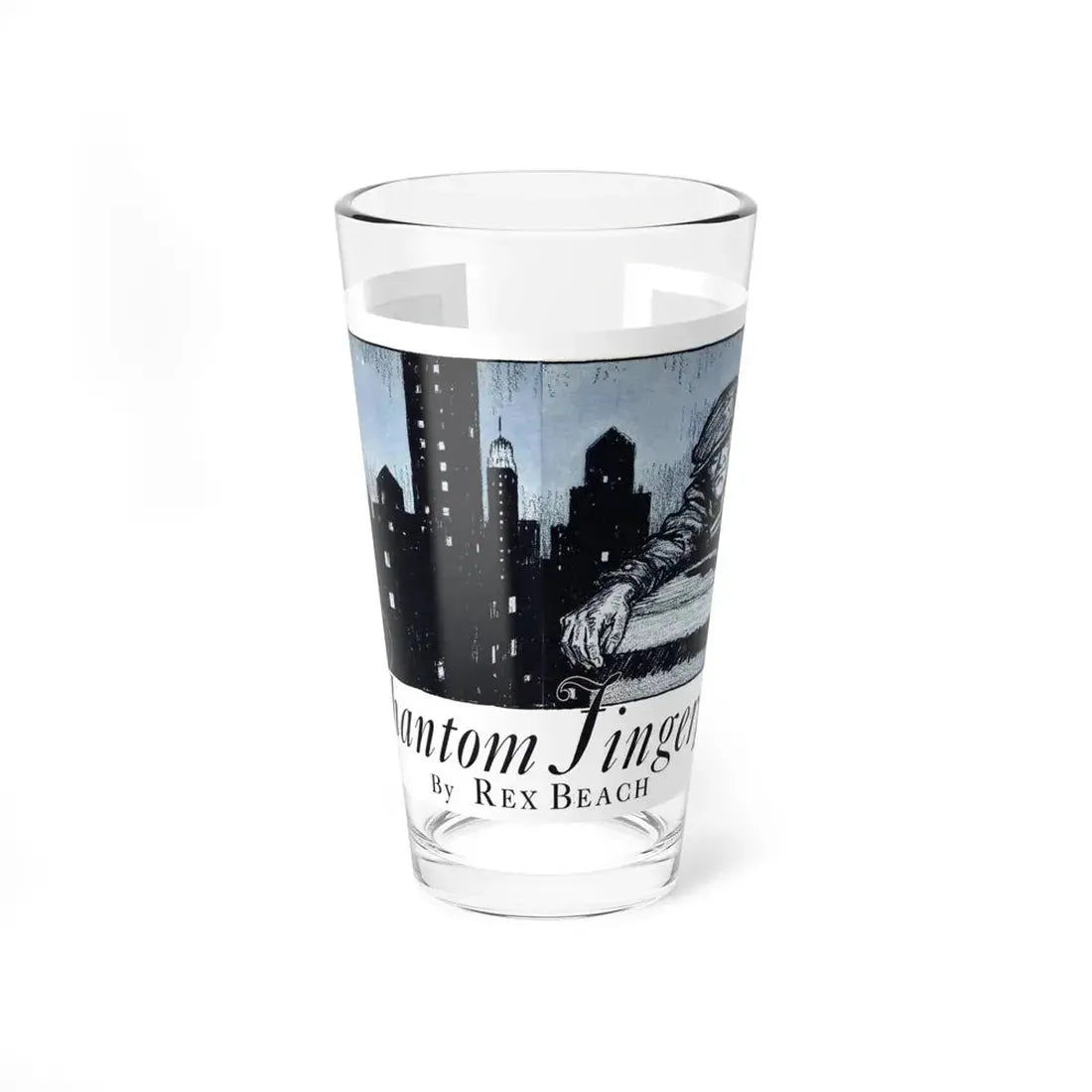 Phantom Fingerprints (1), Cosmopolitan, December 1929 (Magazine Illustration) Pint Glass 16oz 16oz - Go Mug Yourself