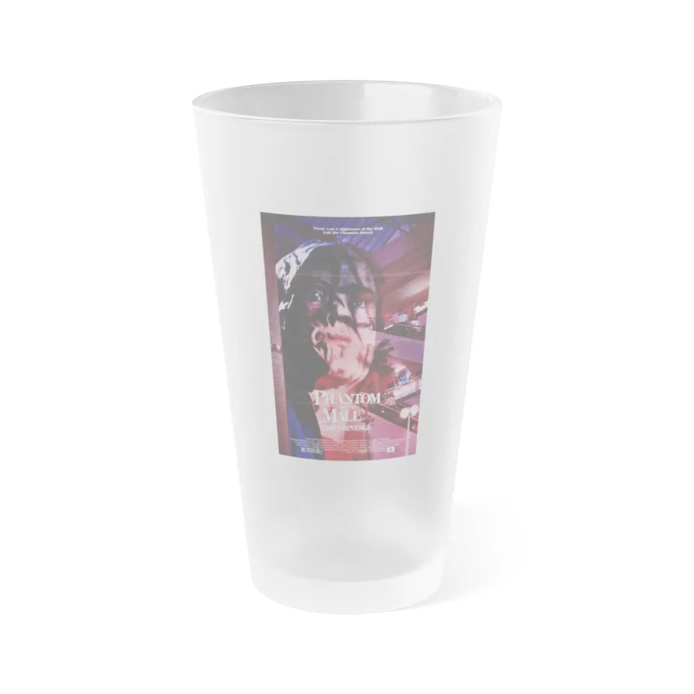 PHANTOM OF THE MALL 1989 Movie Poster - Frosted Pint Glass 16oz-16oz-Frosted-Go Mug Yourself