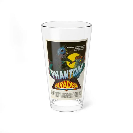 PHANTOM OF THE PARADISE (DANISH) 1974 Movie Poster - Pint Glass 16oz 16oz - Go Mug Yourself