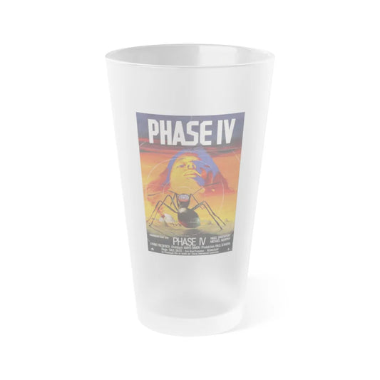 PHASE IV (GERMAN) 1974 Movie Poster - Frosted Pint Glass 16oz-16oz-Frosted-Go Mug Yourself