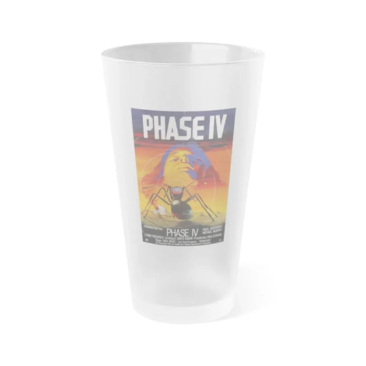 PHASE IV (GERMAN) 1974 Movie Poster - Frosted Pint Glass 16oz 16oz Frosted - Go Mug Yourself