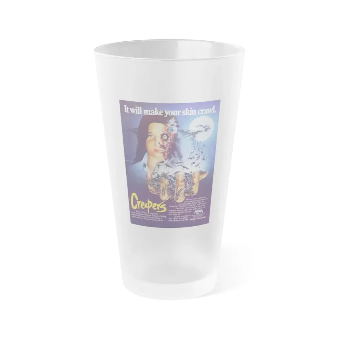 PHENOMENA (2) 1985 Movie Poster - Frosted Pint Glass 16oz 16oz Frosted - Go Mug Yourself