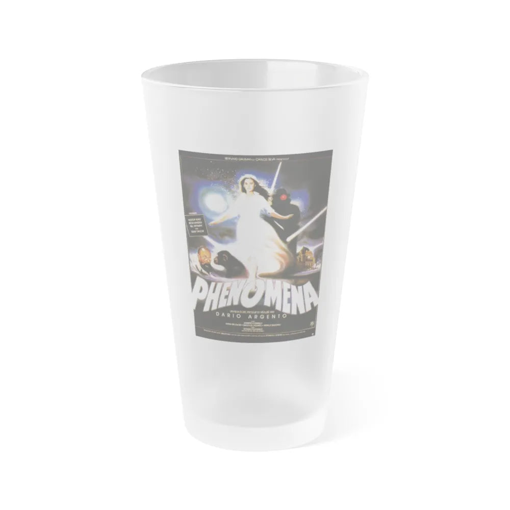 PHENOMENA (FRENCH) 1985 Movie Poster - Frosted Pint Glass 16oz-16oz-Frosted-Go Mug Yourself