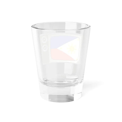 PHI flag on television (Philippines) Shot Glass 1.5oz - Go Mug Yourself