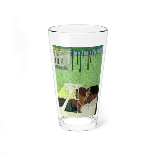 Phil Hays illustration, publication unknown, c. late 1950s (Magazine Illustration) Pint Glass 16oz 16oz - Go Mug Yourself