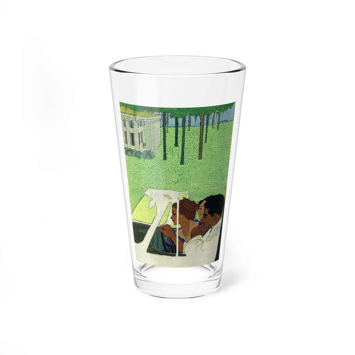 Phil Hays illustration, publication unknown, c. late 1950s (Magazine Illustration) Pint Glass 16oz-16oz-Go Mug Yourself