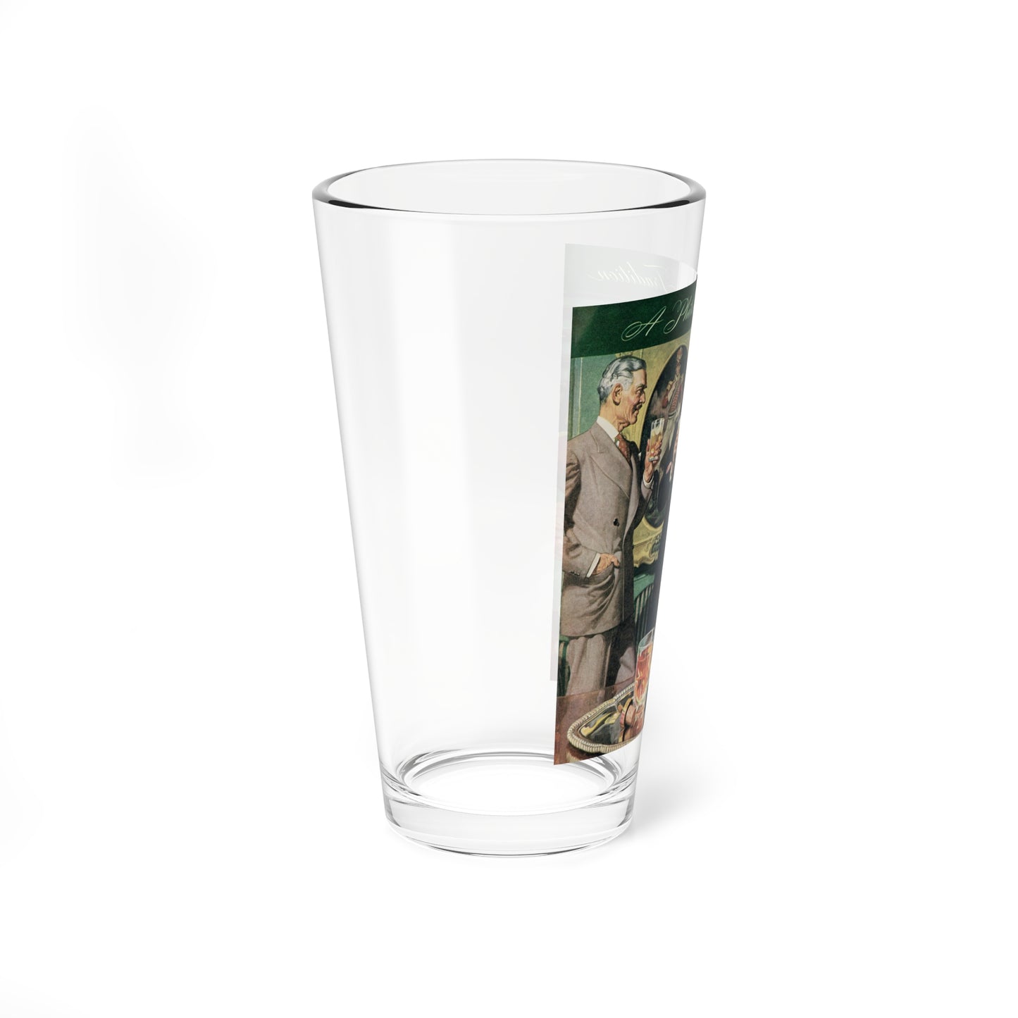 Philadelphia Whisky adv, Liberty, September 18, 1943 (Magazine Illustration) Pint Glass 16oz-Go Mug Yourself