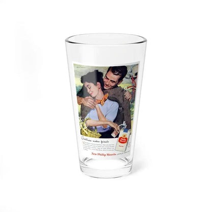 Philip Morris ad, This Week, April 15, 1956 (Magazine Illustration) Pint Glass 16oz 16oz - Go Mug Yourself