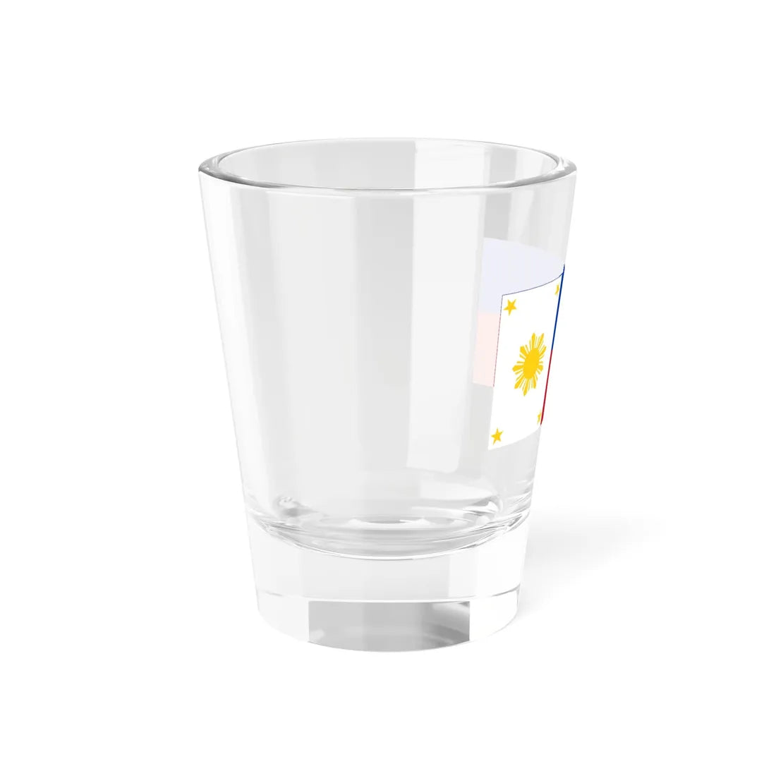 Philippine Flag with 4 stars and 9 rays (Philippines) Shot Glass 1.5oz - Go Mug Yourself