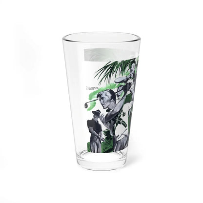 Philippine Play-Off, The American Magazine, June 1952 (Magazine Illustration) Pint Glass 16oz-Go Mug Yourself