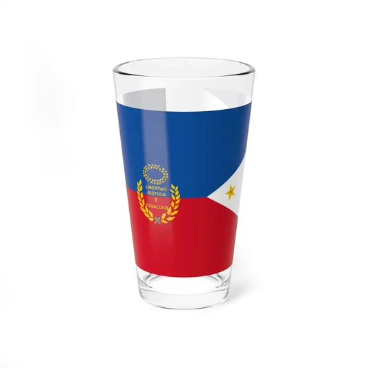 Philippines Aguinaldo flag reverse (Philippines) Pint Glass 16oz 16oz - Go Mug Yourself