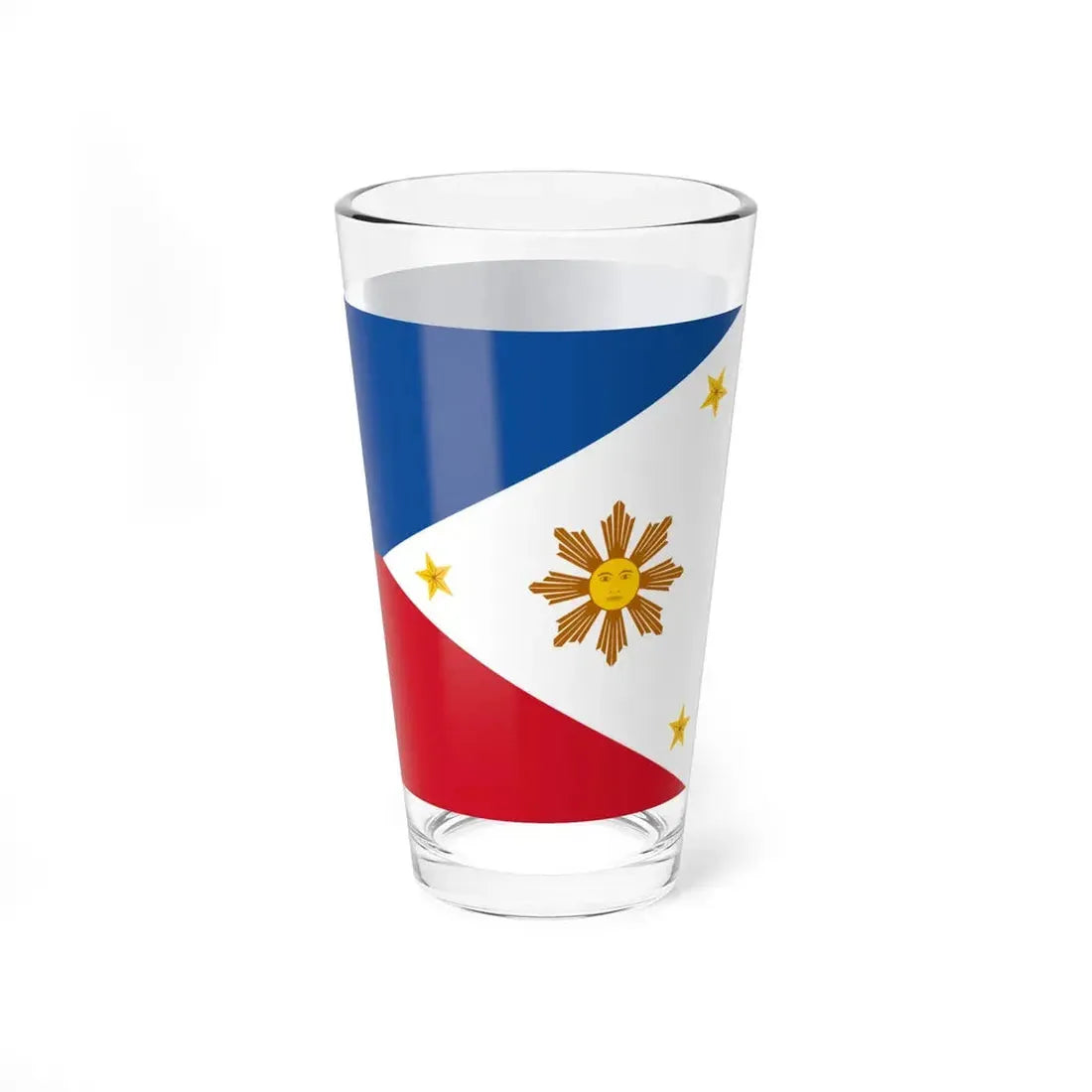 Philippines Aguinaldo flag reverse (Philippines) Pint Glass 16oz - Go Mug Yourself