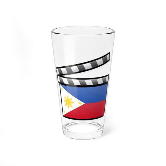 Philippines film clapperboard (Philippines) Pint Glass 16oz 16oz - Go Mug Yourself