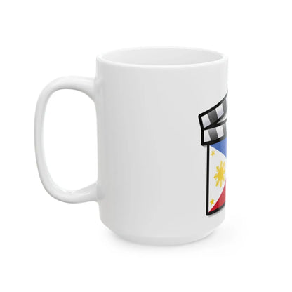 Philippines film clapperboard (Philippines) White Coffee Mug - Go Mug Yourself