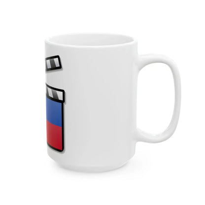 Philippines film clapperboard (Philippines) White Coffee Mug - Go Mug Yourself