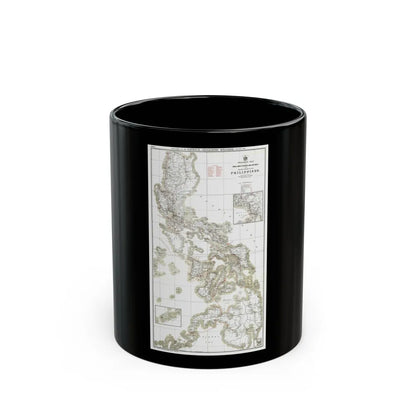 Philippines, The 1 & 2 (1902) (Map) Black Coffee Mug-11oz-Go Mug Yourself