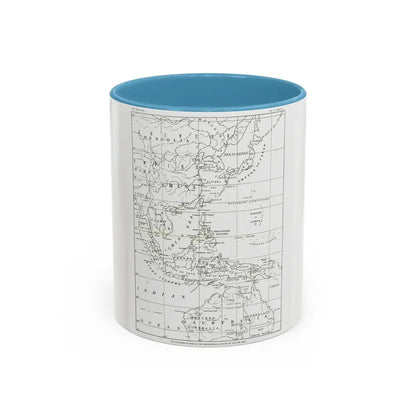 Philippines, The (1900) (Map) Accent Coffee Mug 11oz Light Blue - Go Mug Yourself