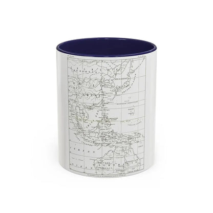Philippines, The (1900) (Map) Accent Coffee Mug 11oz Navy - Go Mug Yourself