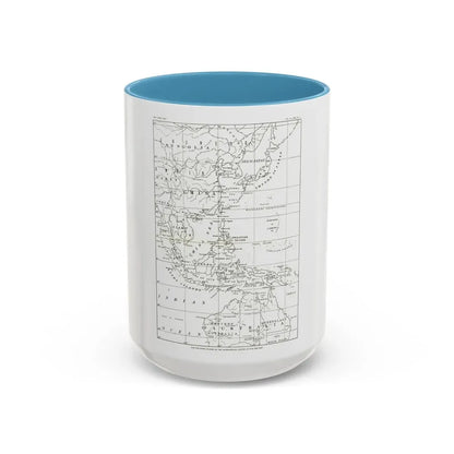 Philippines, The (1900) (Map) Accent Coffee Mug 15oz Light Blue - Go Mug Yourself