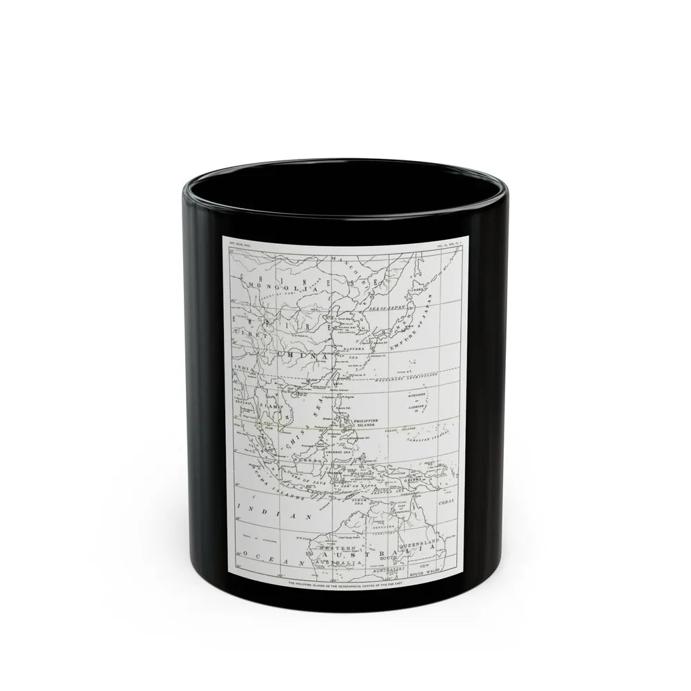 Philippines, The (1900) (Map) Black Coffee Mug-11oz-Go Mug Yourself