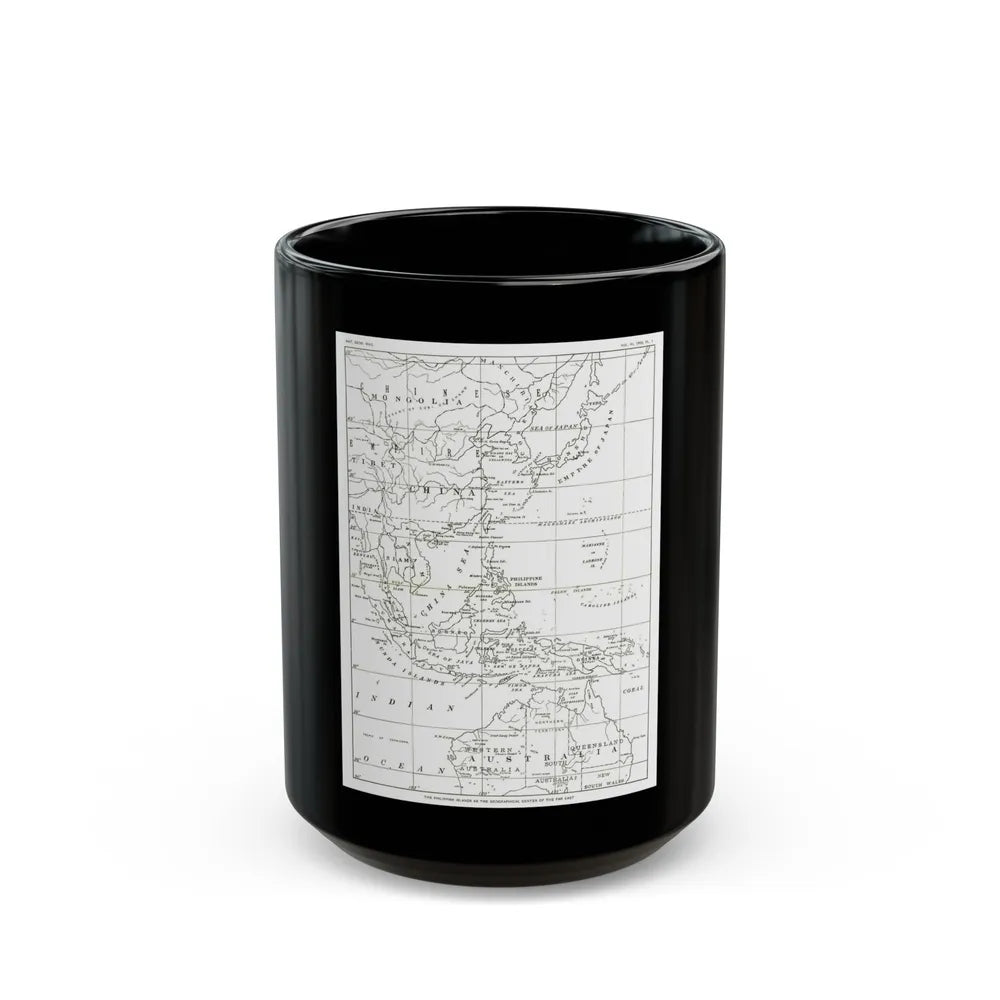 Philippines, The (1900) (Map) Black Coffee Mug-15oz-Go Mug Yourself